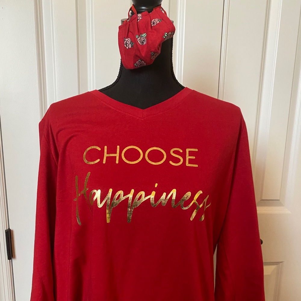 Women’s Red Darling Top with Mask